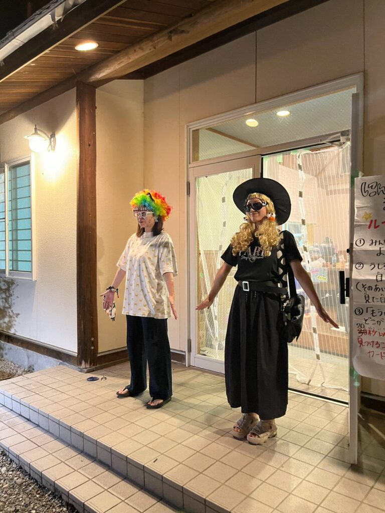 ウォークラリーのチェックポイント「人間間違い探し」